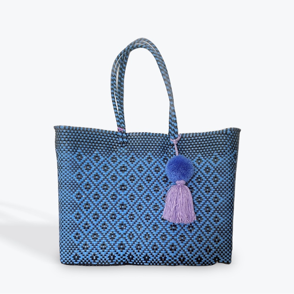 Waterproof Beach bag Blue and black